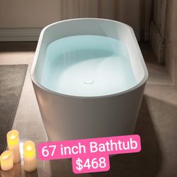  67 inch Freestangding Bathtub,Bath Tub,