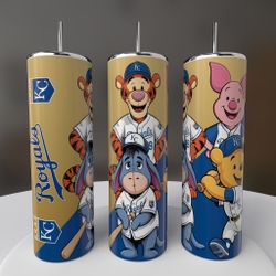 Kansas City Royals Baseball Winnie The Pooh Tumbler
