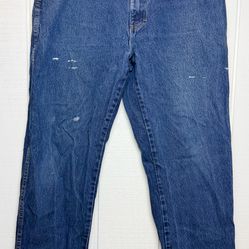 Dickies  Mens Size 38x30 Regular Fit Straight Leg 5 Pocket Work Blue Jeans   P13