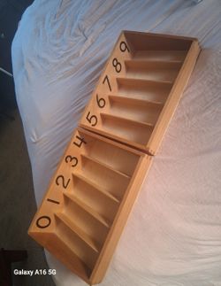 Montessori Spindle Wooden Box 0-9