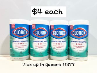 Clorox Wipes(75 ct) -$4 each