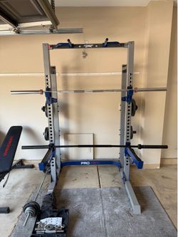 Complete Gym Bundle – Rack, Bench, Bar, Plates, Dumbbells | Must Take All