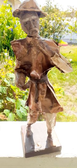 Vintage Mexican Paper Mache Doll