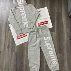 Supreme Hoodie Sweats Set