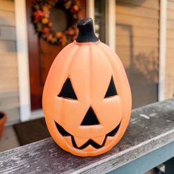 Vintage Pumpkin Empire BLOW MOLD 22" HALLOWEEN Jack-O-Lantern Yard Decor