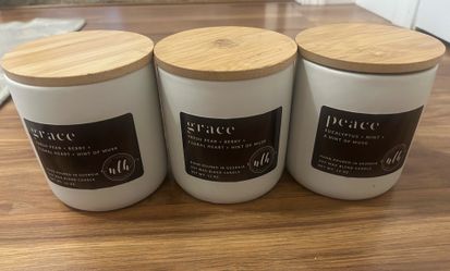 Hand poured soy wax candles