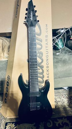 8 string Jackson electric guitar