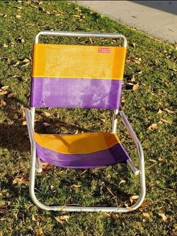 Orange and purple Beach chair