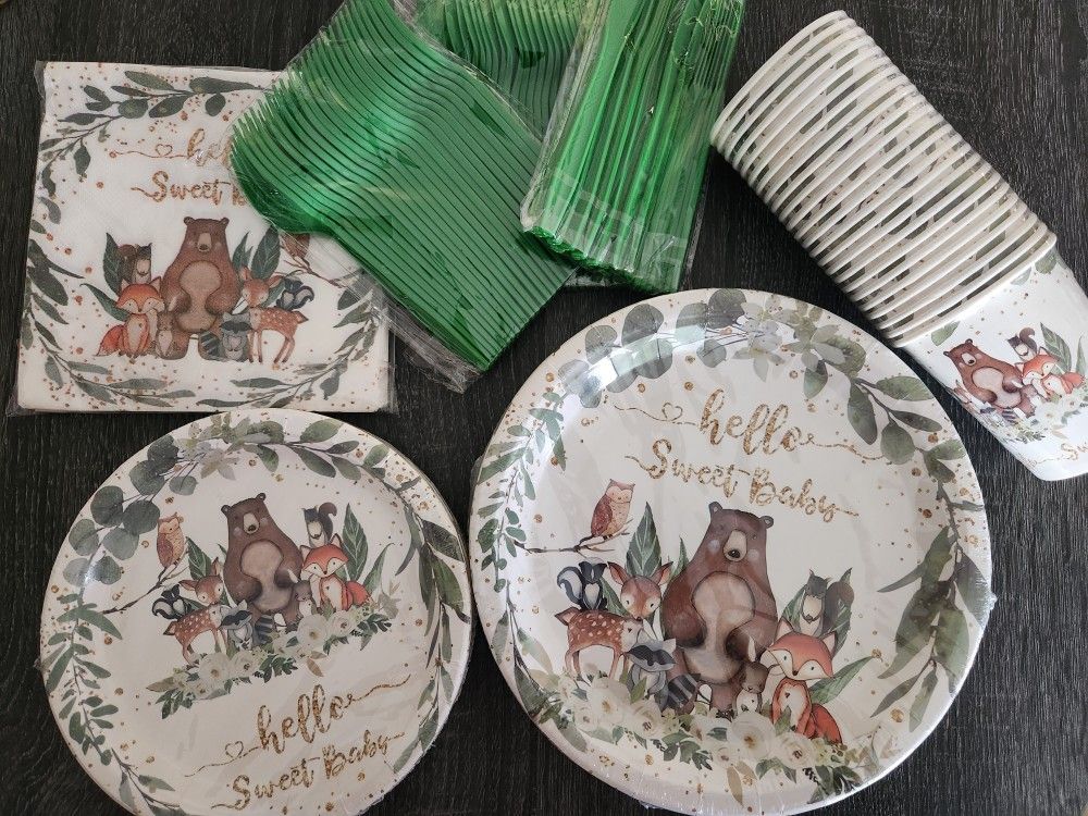 Baby shower forest animal theme $12
