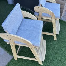 2 Ezebaby Wooden High Chairs