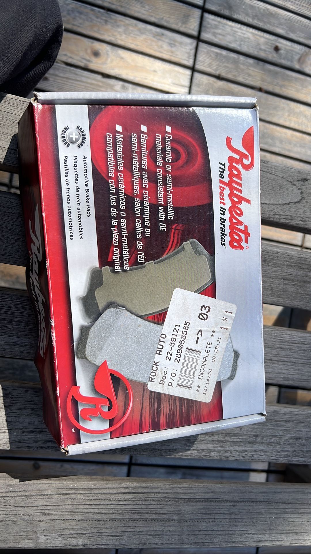 94 regal rear brake pads new