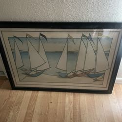 Sailboat Framed Art!