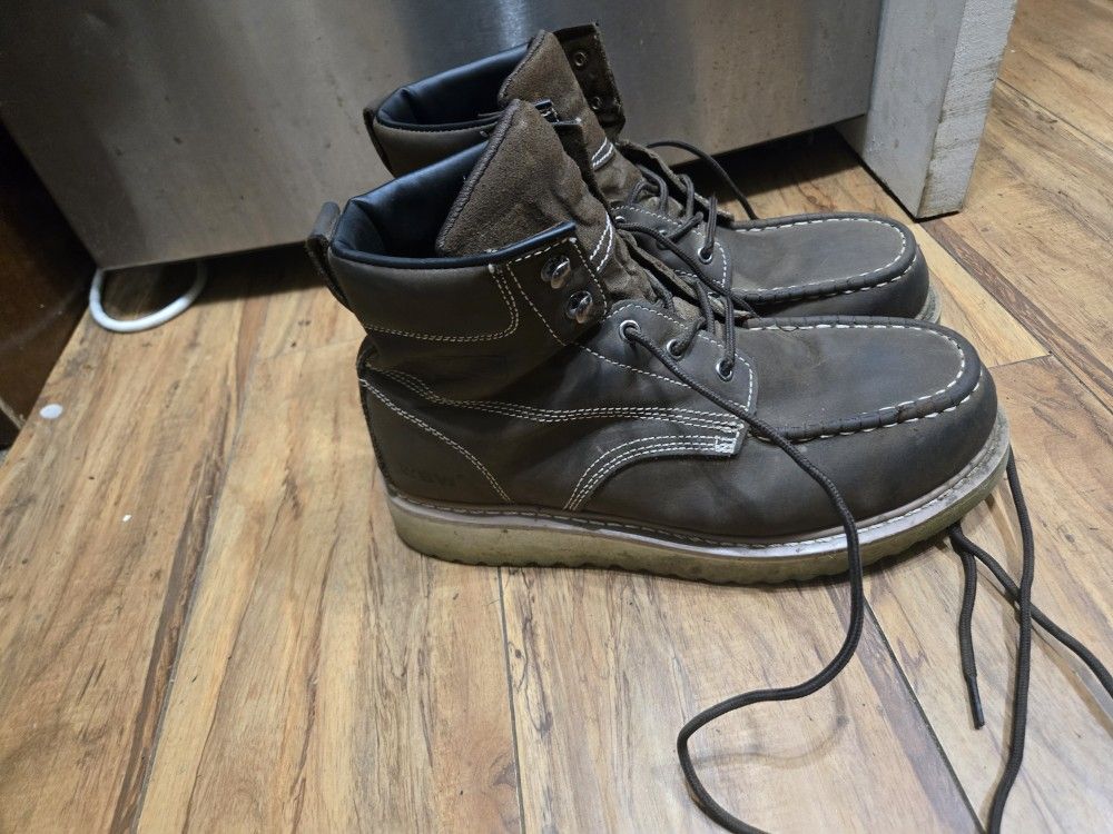 Steal Toe Work Boots Size 11