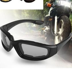 Motorcycle Sunglasses Black Frame Smoke Lens