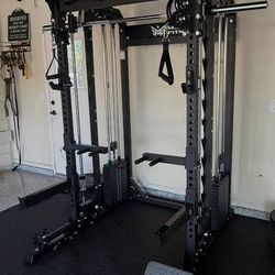 NEW IN BOX - Major B52 PRO Squat Rack Power Cage Functional Trainer with Smith Machine