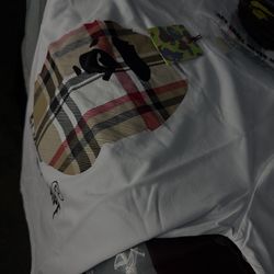Burberry/bape collab size is a large