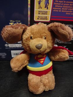 Gund Superman Griffin Dog  DC Comics Plush Stuffed Animal & Red Cape 5" Keychain 