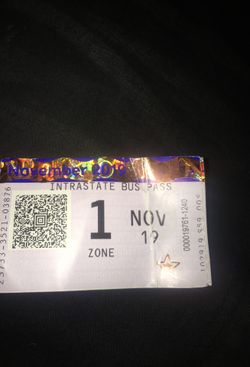 Bus/Train Card November