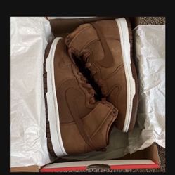 Nike High Dunks Suede Brown Size 7.5 Womens