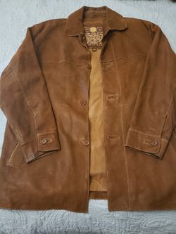 Leather jacket mens size small