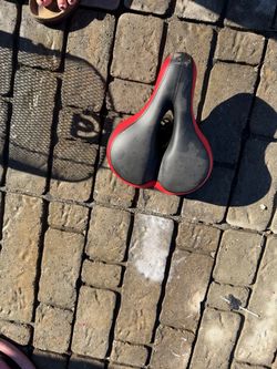 Black and Red Bike Seat