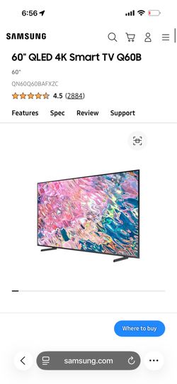 Samsung 60” Q60B QLED 4K Smart TV – Model QN60Q60B