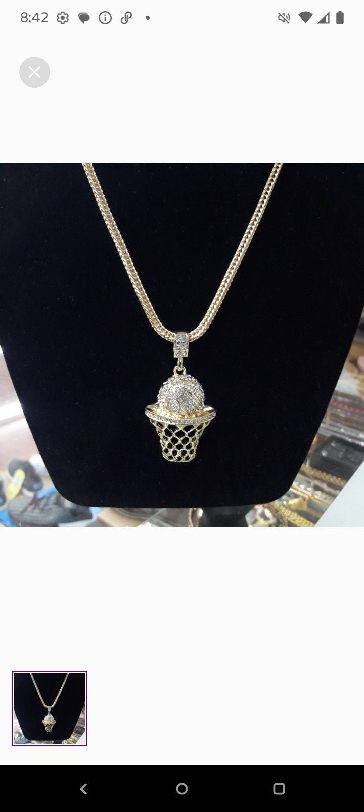 14k Gold-plated 24-in Chain With Pendant