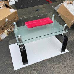 Brand New And Assembled Glass Coffee Table