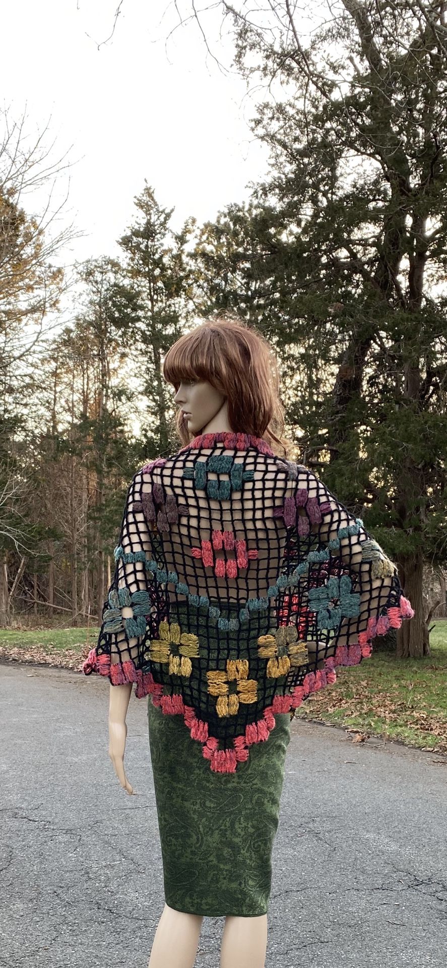 Color Full Shawl ,shoulder Shawl ,fall Shawl,crochet Shawl ,handmade Shawl ,made To Order