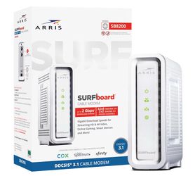 ARRIS SURFboard SB8200 DOCSIS 3.1 Multi‑Gig Cable Modem | 2 -1Gbps Ethernet Ports