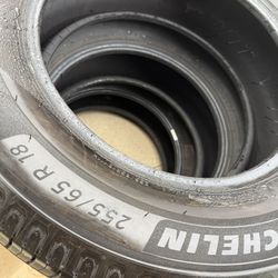 4 Michelin 255 65 R18 Tires 12/32