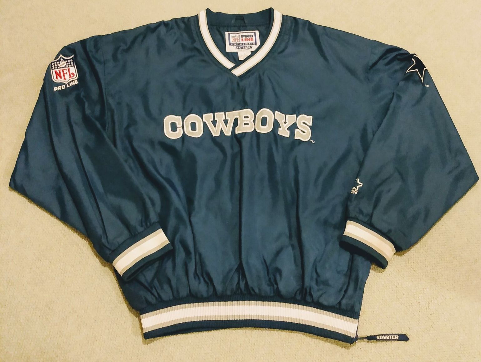 Vintage '90s Starter Dallas Cowboys Men's SZ Large NFL Pro Line Jacket