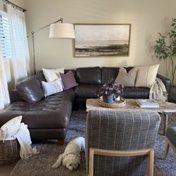 FREE Leather Sectional Couch 