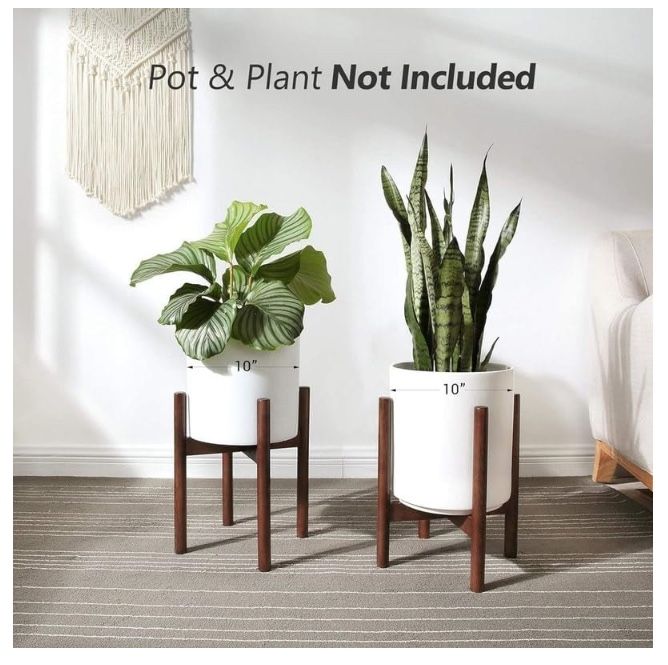 Plant Stand Flower Pot Holder Dark Brown