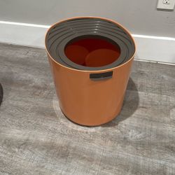Large Top Open Cat Litter Box Orange