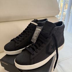 Converse PL 76 Mid – Black/Black/Egret – Men’s 10 / Women’s 11.5