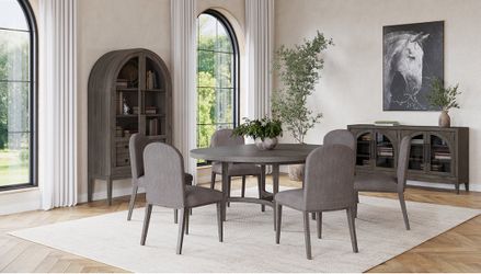 Griffith 7 Piece Round Dining Set (Table & 6 Chairs) Macy’s