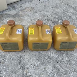 Three 2.5 Gallon Pool Containers 