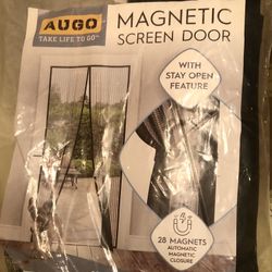 Magnetic Mesh Screen Door -NEW IN PACKAGE-77064 zipcode