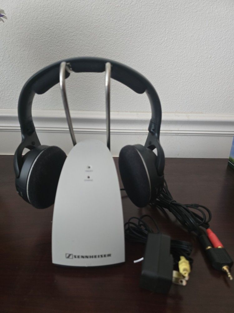 Sennheiser HDR 120 Wireless Headphone, Charging Dock Cradle And Power Supply