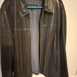 Mens J Park Couture Black Soft Lamb Leather Jacket XL PRISTINE Condition