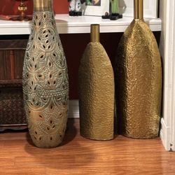 Decorative Vases Metal/Brass