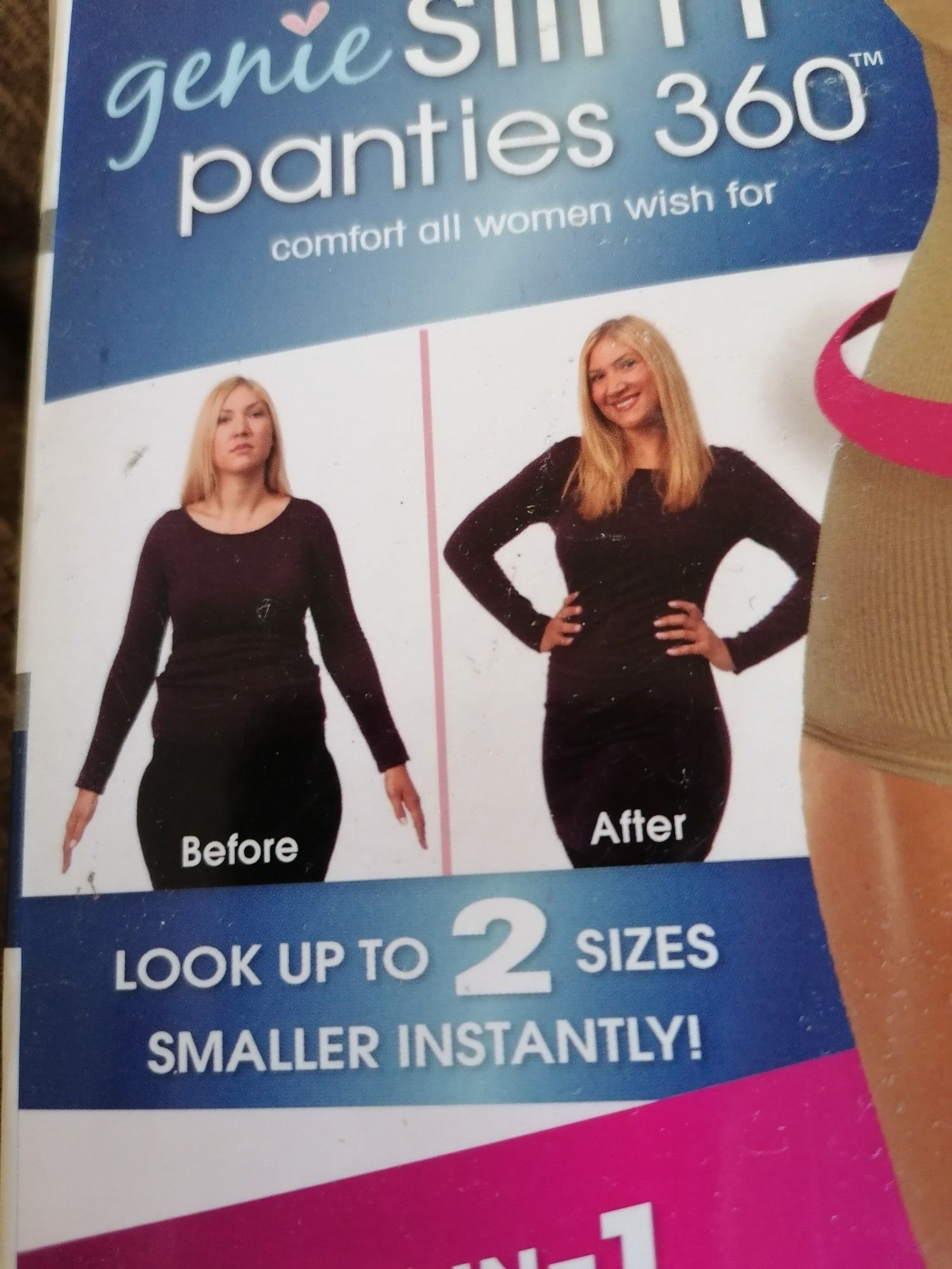 Brand new Genie Slim Panties ONE ONLY slimming panties black & Nude