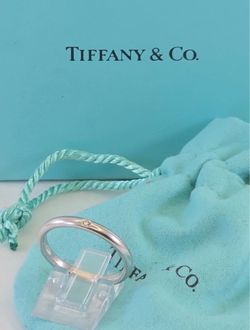 Tiffany & Co Elsa Peretti Platinum 1 Diamond 2.75mm Wedding Band - Size 8.75