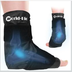 Moving sale!Ankle Ice Pack Wrap Compression, Foot Ice Pack Wrap Plantar Fasciitis, Foot Cold Cure Wrap, Reusable Gel Ice Pack for Ankle and Foot Pain 