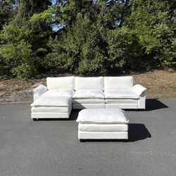 BRAND NEW Reversible Cloud Couch with Ottoman Sectional [FREE Delivery🚚]