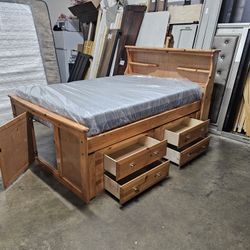 Full Captains Bed And Mattress 