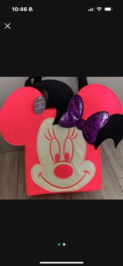 Disney Halloween Glows in the Dark Minnie Mouse Trick or Treat Bag