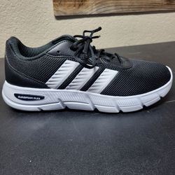 Adidas Cloudfoam Flex Black Wide Running Shoes 1233-756 Men's Size 10 Women's 11