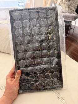 50 Gem Jars Showcase Display Tray - Jewelry/Bead Organizer - New